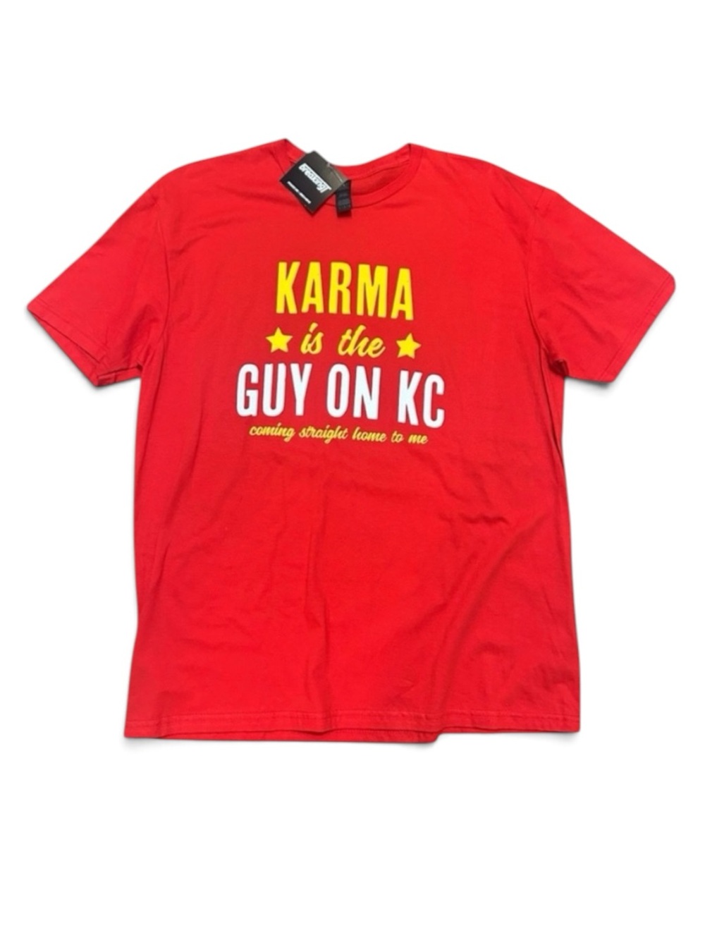 Taylor Swift Chiefs Shirt NWT BreakingT Karma Is The Guy On KC Size Large